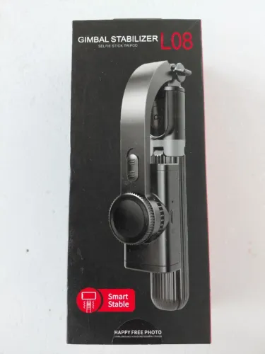 Estabilizador Gimbal L08 Portátil Com Tripé E Controle Remoto Celular