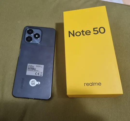 Realme Note 50<br>64 gb armazenamento<br>3 gb memória ram<br>550,00