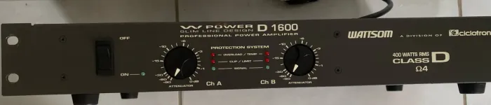 Amplificador wattsom DBL 1600 