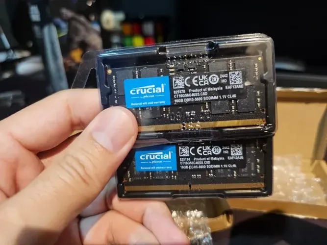 Memória RAM de Notebook 32gb (2x16gb) DDR5 5600Mhz - Crucial