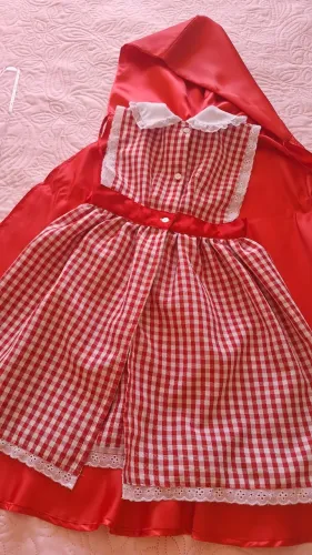 Fantasia chapeuzinho vermelho tamanho 6 anos