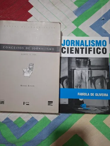 2 Livros: "Conceitos de Jornalismo" e " Jornalismo Científico"