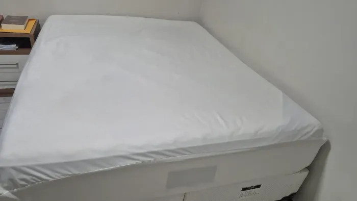 Cama Box Queen Size Itália Pillow Top Mola Ensacadas Umaflex Branco