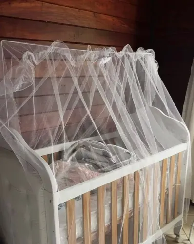 Mosquiteiro de tule para berço americano 
