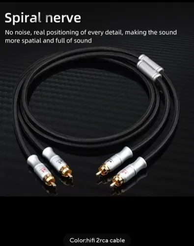 Cabo RCA Y 2 RCA para 2 RCA 6N OFC alta performance