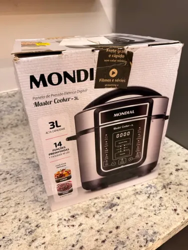 Panela de Pressão NOVA, Master Cooker 3L Mondial | 127v