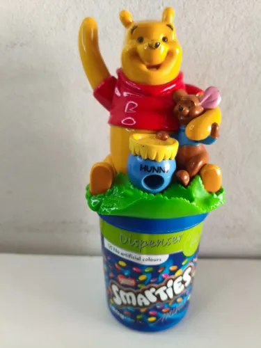 Antigo Dispenser Smarties Ursinho Pooh Disney