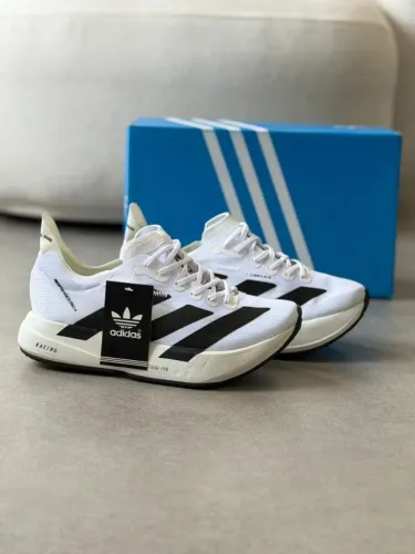 Tênis Adidas Adizero Pro 4 branco e preto Premium 