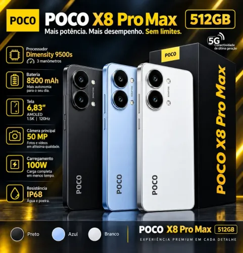 Xiaomi Poco X8 Pro Max 512gb, LACRADO!!!