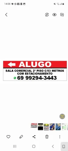 Sala comercial em frente Bigazine, segundo piso loja Mix confecção, com estacionamento