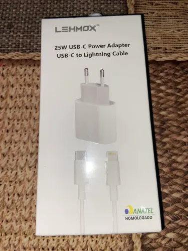 Carregador Lehmox 25w USB-C Lightning