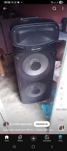 VENDO TORRE SE SOM MULTILASER MAIS NESA DE ÁUDIO COM EFEITO LEIA O ANÚNCIO