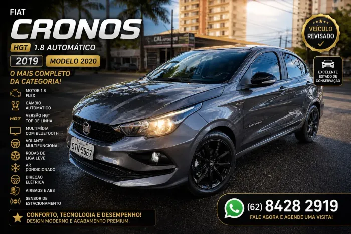 Fiat Cronos HGT 1.8 16V Flex Aut. 2020
