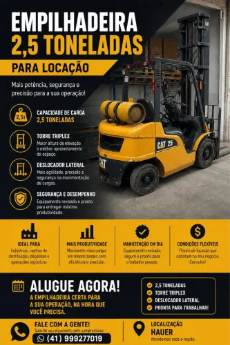 Locação de empilhadeira