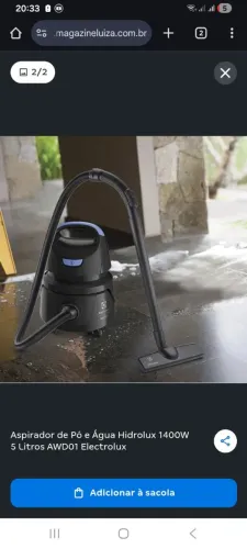 Aspirador de pó eletrollux  