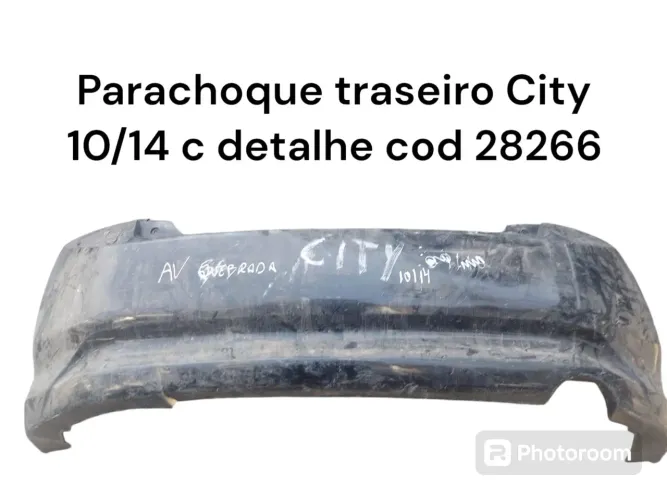 Parachoque traseiro fit c detalhe