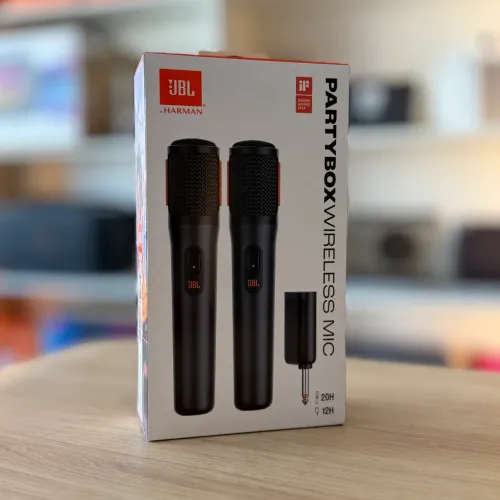 MICROFONE JBL SEM FIO - 20H DE DURAÇÃO DE BATERIA