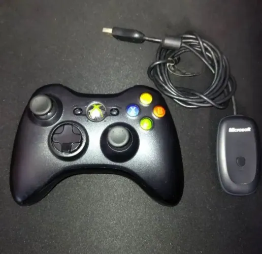 Controle e receptor Xbox 360 original