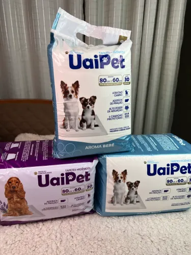 3 tapetes higiênicos para pet descartáveis