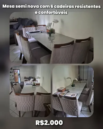 Mesa 6 cadeiras