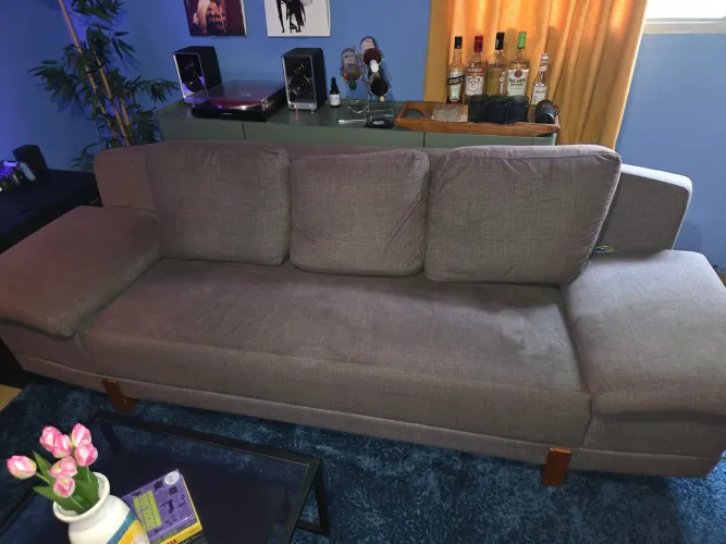 Sofá cinza 2,40mt