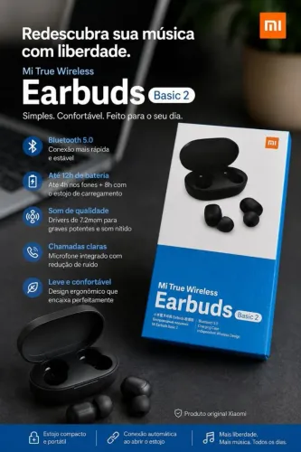 Fone ouvido Xiaomi Earbuds