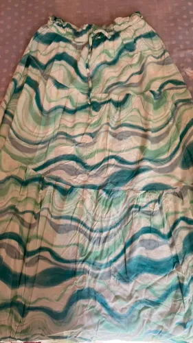 Saia longa estampada