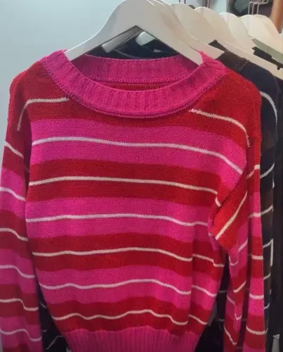 Blusa em fio listrada nova