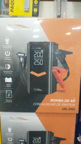 Compressor portátil com auxiliar de partida automotivo