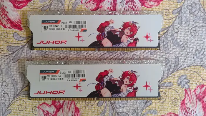 Memória RAM Juhor DDR5 6800mhz 32GB (2x16) CL 34 1.4V Hynix A-Die