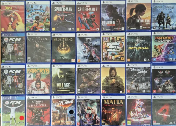 Jogos PS 5 a partir de R$70,00