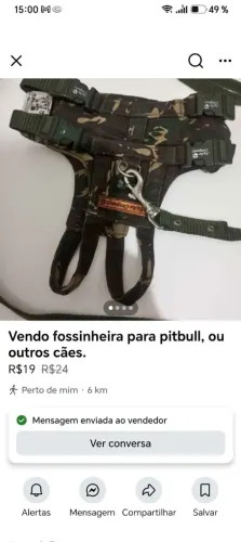 Vendo focinheira para cães Pitbull o outro .
