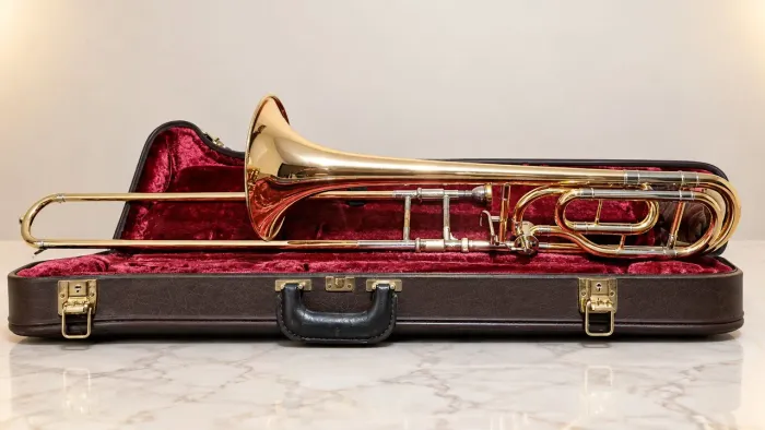 Trombone Tenor Profissional Sib/Fá - Yamaha Custom Xeno YSL-882UG