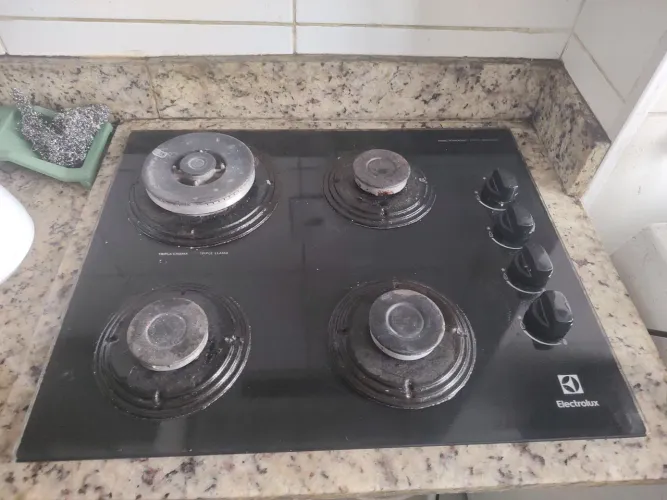 Cooktop Electrolux 4 Bocas de Vidro Preto - Usado