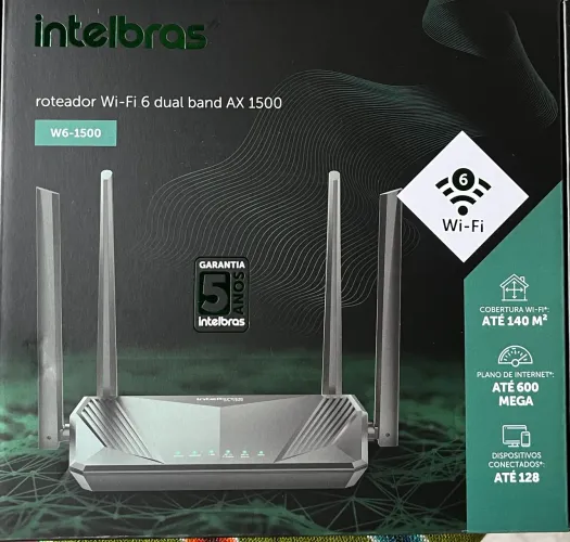 Roteador Wi-Fi 6 Intelbras - W6-1500