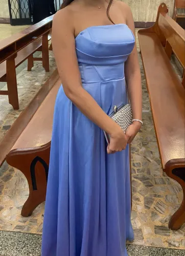 Vestido festa azul serenity