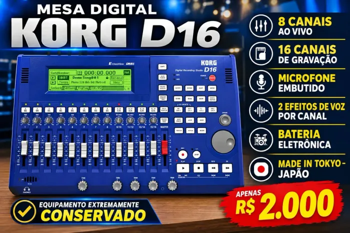 Mesa de som digital KORG made in Tokio Japan