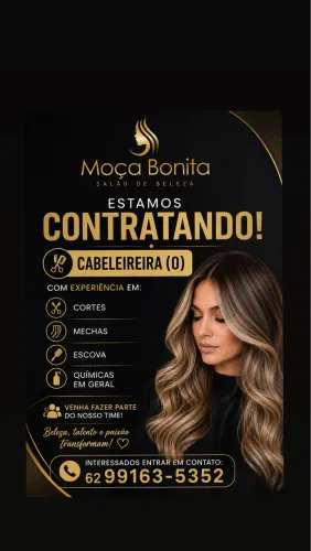 Vaga de cabeleireira (o) com experiência