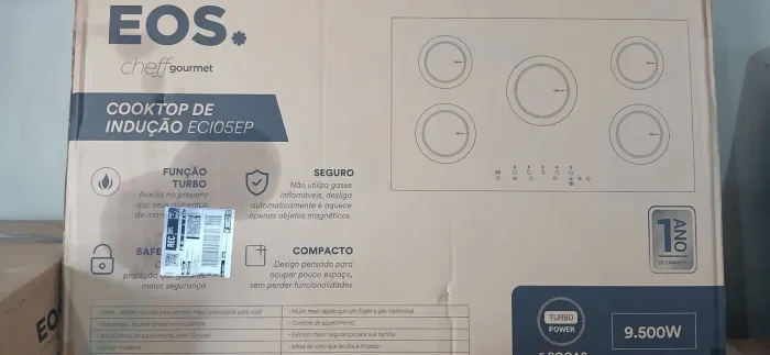 Cooktop indução 5 bocas novo lacrado 
