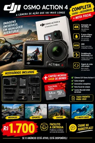 Dji Osmo action 4 + 64gb