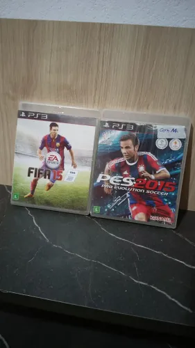 Combo PES e FIFA Nostalgia 2015 PS3 - Originais e Completos (mídias excelentes) 
