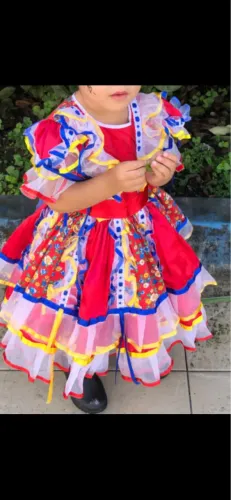 Vestido de quadrilha 2 anos 