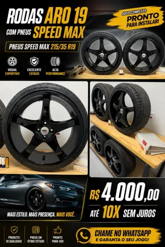 Rodas Aro 19 com Pneus