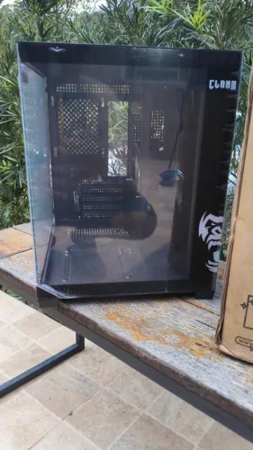 Gabinete Gamer Grodd Aquário Mid Tower 6 Fans Rgb Clanm