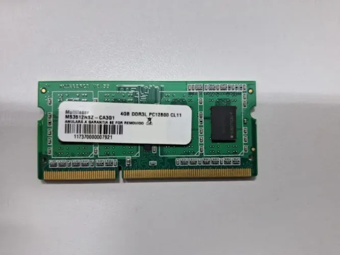 Título: Memória RAM Multilaser 4GB DDR3L 1600MHz Notebook (SO-DIMM)
