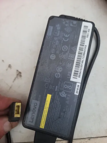 Carregador Fonte Lenovo 65W Original (Pino Quadrado / Slim Tip) 20v 3.65a