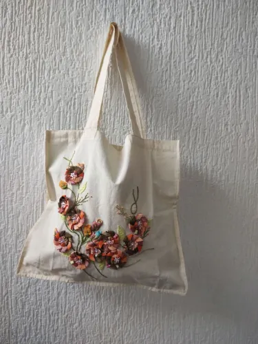 Sacola personalizada Bordada em Sianinha