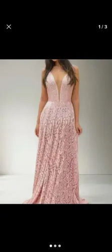 Vestido Rose Madrinha de casamento G serve GG