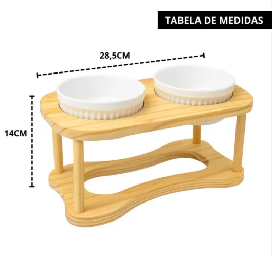 Comedouro elevado pet 