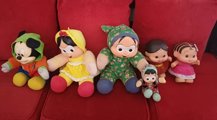 Bonecos turma da Mônica kit com 6